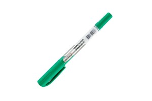 MARCADOR CD, DVD E RETROPROJETOR PONTA DUPLA VERDE - CAIXA C/ 12UN