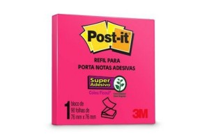 POST-IT 3M REFIL POP-UP 76X76MM ROSA NEON 90F