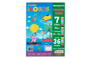ECOCORES TEXTURA 7 CORES A4+ 23X32CM 36 FLS